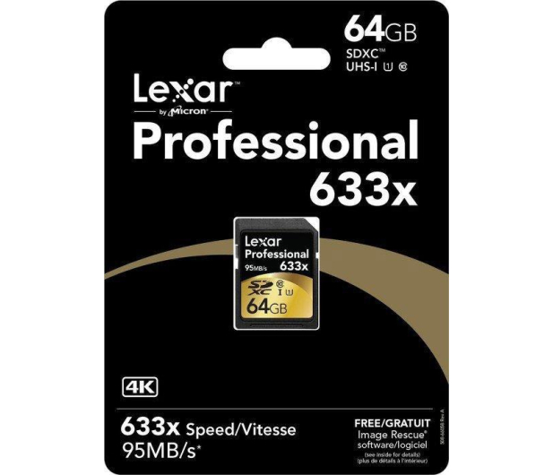 Lexar 64GB 633x Professional SDXC UHS-1 U1 - 257802 - zdjęcie 2